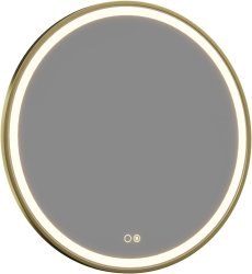 Зеркало с подсветкой Allen Brau Gravity 80 1.37002.GL 80x80, золото