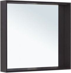Зеркало с подсветкой Allen Brau Reality 80 1.32018.BB 80x75, черный брашированный