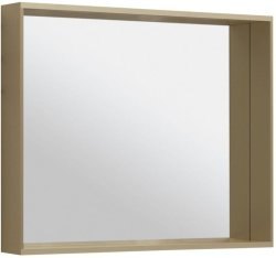 Зеркало с подсветкой Allen Brau Reality 90 1.32019.03 90x75, латунь брашированная