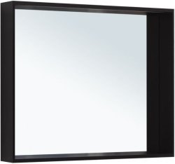Зеркало с подсветкой Allen Brau Reality 90 1.32019.BB 90x75, черный брашированный