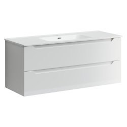 Тумба под раковину Sancos Norma 2.0 NR2.0120-1W 120x45 подвесная, белый глянец