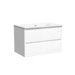 Тумба под раковину Sancos Libra LB80W 80x45 подвесная, белый глянец