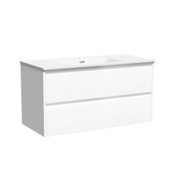Тумба под раковину Sancos Libra LB100W 100x45 подвесная, белый глянец
