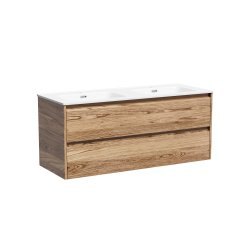 Тумба под раковину Sancos Libra LB120-2ECH 120x45 подвесная, дуб чарльстон