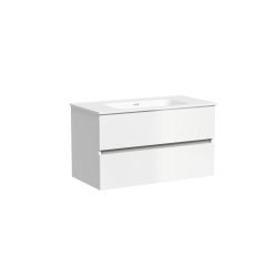 Тумба под раковину Sancos Urban UR90W 90x45 подвесная, белый глянец