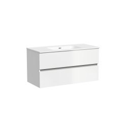 Тумба под раковину Sancos Urban UR100W 100x45 подвесная, белый глянец