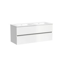 Тумба под раковину Sancos Urban UR120-2W 120x45 подвесная, белый глянец