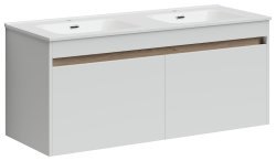 Тумба под раковину Sancos Smart SM120-2W 120x45 подвесная, белый глянец