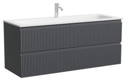 Тумба под раковину Sancos SNOB R SNR120MDH 119.5x44.5 темный антрацит матовый