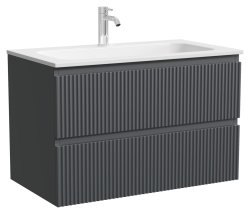 Тумба под раковину Sancos SNOB R SNR80MDH 80x44.5 темный антрацит матовый