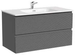 Тумба под раковину Sancos FOLK FL90GS 90x44.5 темный серый