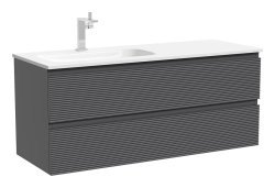 Тумба под раковину Sancos FOLK FL120LGS 119.5x44.5 темный серый