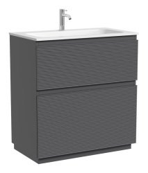 Тумба под раковину Sancos FOLK Floor FL80FGS 80x44.5 темный серый