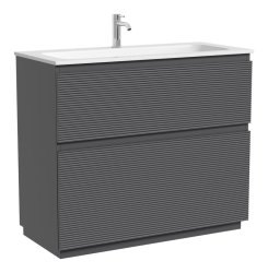 Тумба под раковину Sancos FOLK Floor FL100FGS 99.5x44.5 темный серый