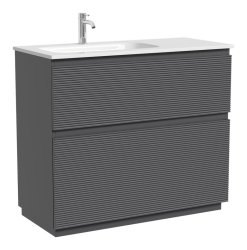 Тумба под раковину Sancos FOLK Floor FL100FLGS 99.5x44.5 темный серый