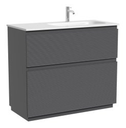 Тумба под раковину Sancos FOLK Floor FL100FRGS 99.5x44.5 темный серый