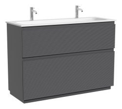 Тумба под раковину Sancos FOLK Floor FL120FGS 119.5x44.5 темный серый