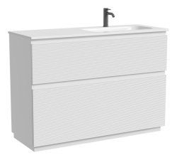 Тумба под раковину Sancos FOLK Floor FL120FRW 119.5x44.5 белый матовый