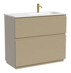 Тумба под раковину Sancos FOLK Floor FL100FRCP 99.5x44.5 капучино матовый