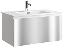 Тумба под раковину Sancos SNOB R 1.0 SNR1.080W 80x44.5 белый матовый