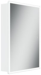 Зеркальный шкаф с подсветкой Sancos Cube CU600 60x80, белый глянцевый
