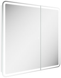 Зеркальный шкаф с подсветкой Sancos Diva DIV800 80x80, белый глянцевый