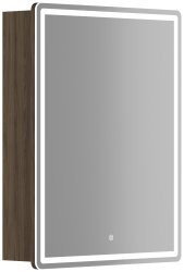Зеркальный шкаф с подсветкой Sancos Mirror MI60ECH 59x74, дуб чарльстон