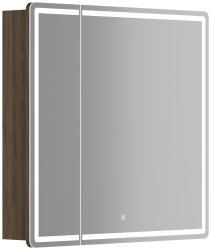 Зеркальный шкаф с подсветкой Sancos Mirror MI80ECH 79x74, дуб чарльстон