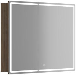 Зеркальный шкаф с подсветкой Sancos Mirror MI100ECH 99x74, дуб чарльстон