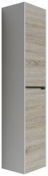 Шкаф-пенал Sancos Smart PSM35E 35x160, дуб бардолино/белый