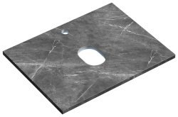 Столешница Sancos TT60A1X 60x46 из керамогранита, черное небо