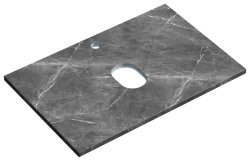 Столешница Sancos TT70A1X 70x46 из керамогранита, черное небо