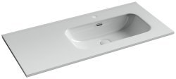 Раковина Ceramicanova Element CN7003R 101x46.5, белая глянцевая