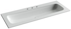 Раковина Ceramicanova Grace CN7024 121x13.7, белая глянцевая
