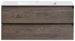 Тумба под раковину Vincea Люка VMC-2L100RO 100x48 подвесная, темный дуб