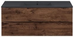 Тумба под раковину Vincea Миа VMC-2MC120RW 100x50 подвесная, темное дерево