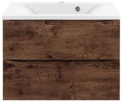 Тумба под раковину Vincea Миа VMC-2MA650RW 65x50 подвесная, темное дерево