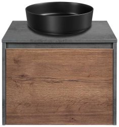 Тумба под раковину Vincea Меза VMC-2MS600TB 60x50 подвесная, T.Oak + Beton