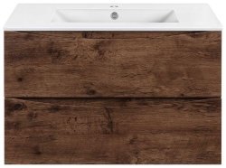 Тумба под раковину Vincea Мия Слим VMC-2MC800S1RW 80x39 подвесная, темное дерево