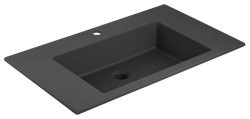 Раковина Vincea VCB-13800B 80x48, черная матовая