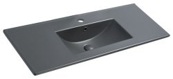 Раковина Vincea VBS-13100MA 101x47, антрацит матовый