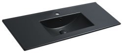 Раковина Vincea VBS-13120MB 121x47, антрацит матовый