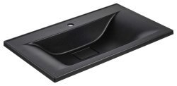 Раковина Vincea VCB-3M750B 75x45, матовый черный