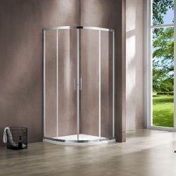 Душевой уголок Vincea Garda VSQ-1G100CL 100x100, профиль хром