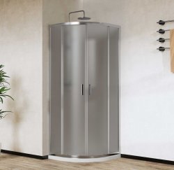 Душевой уголок Vincea City VSQ-5CT800MT 80x80, профиль хром