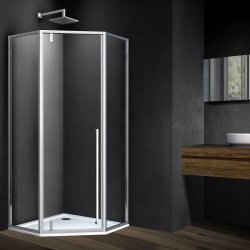 Душевой уголок Vincea Penta VSP-3P100CL 100x100, профиль хром
