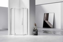Душевой уголок Vincea Slim-N VSP-4SN100CL 100x100, профиль хром