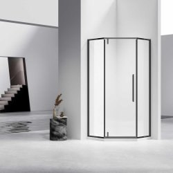 Душевой уголок Vincea Slim-N VSP-4SN100CLB 100x100, профиль черный