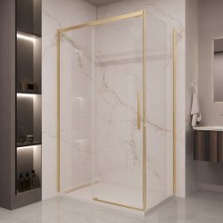 Душевой уголок Vincea Stella VSR-1ST8011CLG 110x80, профиль брашированное золото