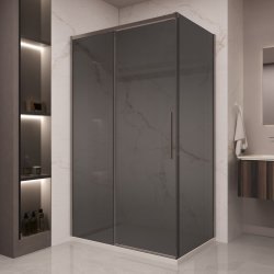 Душевой уголок Vincea Stella VSR-1ST9012CGGM 120x90, профиль вороненая сталь